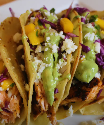 Salmon Tacos with a Mango Twist