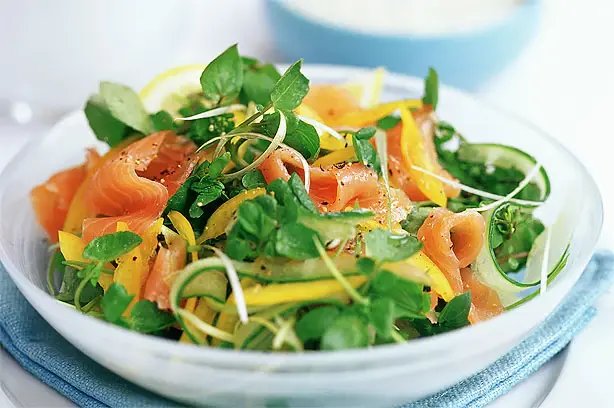 Smoked salmon salad