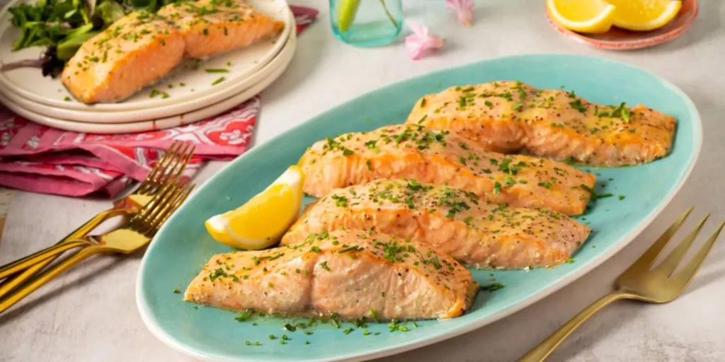 Quick Cheesy Baked Salmon