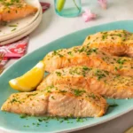 Quick Cheesy Baked Salmon